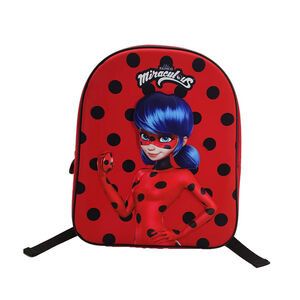 Sac à dos 32 cm Ladybug Miraculous rouge à pois 