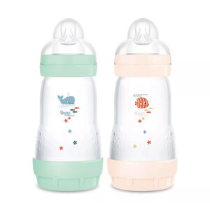 Lot de 2 biberon Easy Start anti-colique 260 ml menthe/coton 