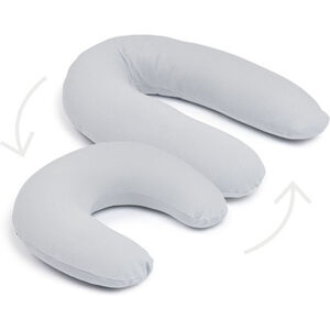 Coussin de grossesse & d'aillaitement Twisty 2-en-1 Pearl Grey 
