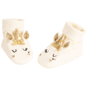 Chaussons en jersey Licorne pour bébé fille 