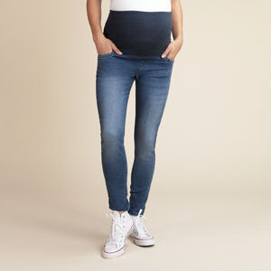 Jean de grossesse coupe slim avec bandeau haut 