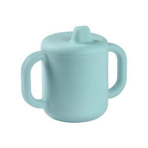 Tasse d'apprentissage en silicone - Bleu 