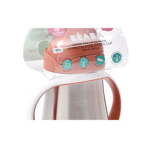 Tasse paille inox 250ml Terracotta 