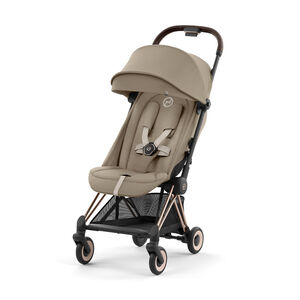Poussette ultra-compacte Coya rosegold/cozy beige 