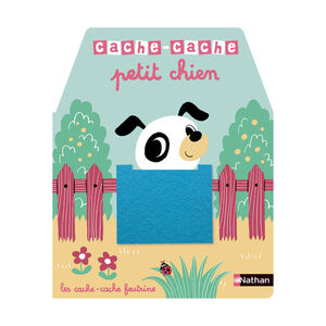 Livre matière Cache-cache petit chien 