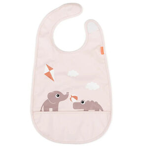 Bavoir velcro imperméable Playground Rose 