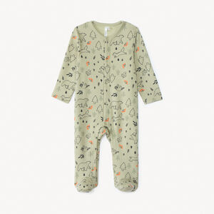 Dors-bien imprimé forêt pour bébé garçon avec ouvertures différentes selon l'âge 