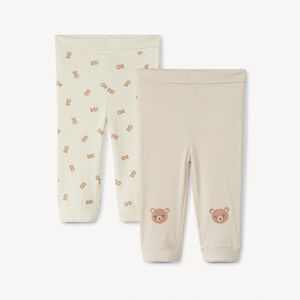 Lot de 2 caleçons évolutifs motifs oursons pour bébé 