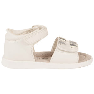 Sandales ouvertes et scratchées à cœurs pour bébé fille 