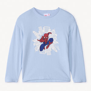 T-shirt manches longues Spider-man Marvel oversize pour garçon 