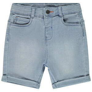 Bermuda effet jean délavé uni pour bébé garçon 