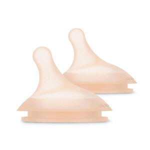 Lot de 2 tétines en silicone anti-colique Zero.Zero débit rapide L fair 