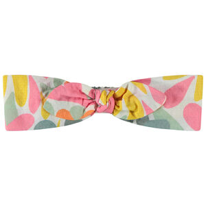 Bandeau effet noué imprimé fantaisie pour bébé fille 