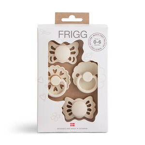 Pack de 4 sucettes nouveau-né Floral Heart T1 cream 