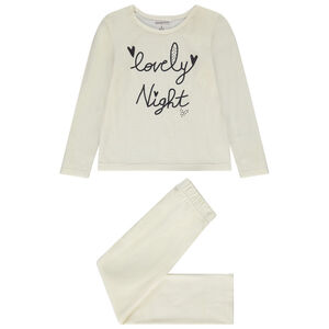 Pyjama 2 pièces en velours print fantaisie pour fille 