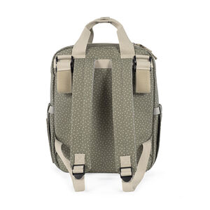 Sac à dos à langer imprimé pois Poppy + tapis mousse 