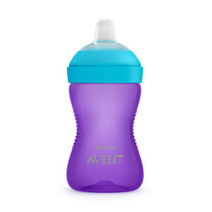 Tasse à bec souple +9m 300 ml - violet/Bleu 