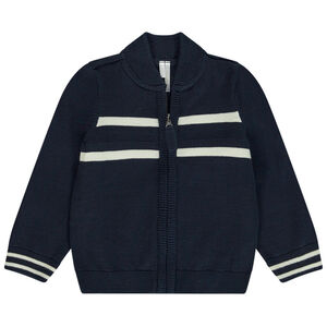 Gilet en tricot col teddy pour bébé garçon 