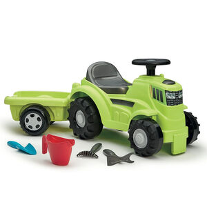 Porteur tracteur avec remorque et outils  