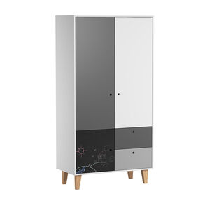 Armoire 2 portes Concept - Gris Ardoise 