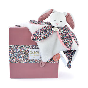 Doudou pétales lapin rose Boh'aime 