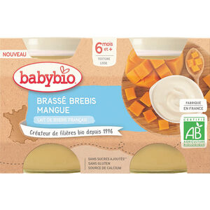 Brassé au lait de brebis et mangue 2x130g 
