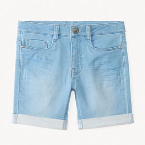Bermuda en jean avec revers pour garçon 