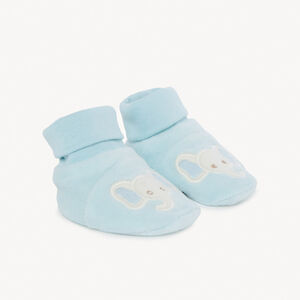 Chaussons éléphant en velours pour bébé garçon 