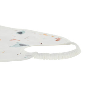 Bavoir imperméable à poche et col élastiqué imprimé savane 