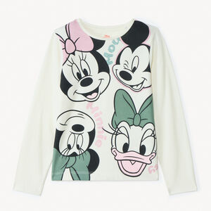 T-shirt manches longues print Minnie Disney pour fille  