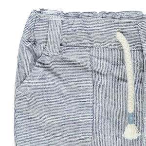 Bermuda à rayures all-over et poches 