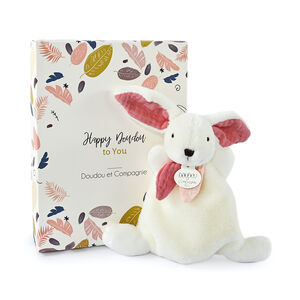 Coffret mini doudou lapin Bonbon happy boho 