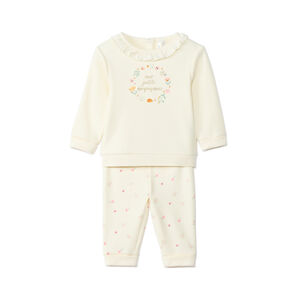 Ensemble jogging évolutif en contrecollé pour bébé fille 