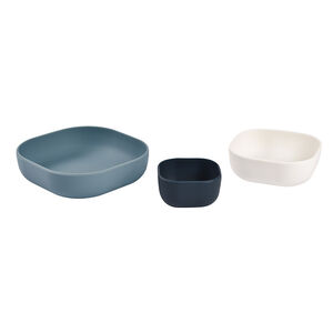 Lot de 3 bols gigognes en silicone night blue 
