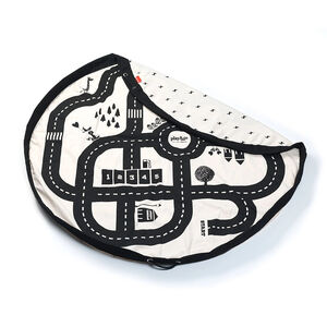 Tapis de jeu et sac de rangement 2 en 1 réversible roadmap 