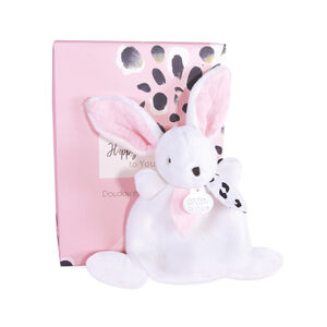 Coffret mini doudou lapin Bonbon happy blush 