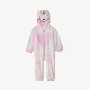 Surpyjama ludique licorne en sherpa pour bébé fille 