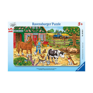 Puzzle 15 pièces La vie à la ferme 