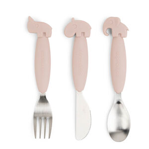 Lot de 3 couverts Deer Friends Rose 