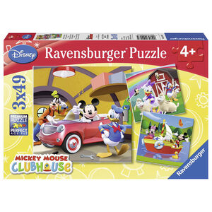 Puzzles 3 x 49 Pièces Tout le Monde Aime Mickey - Disney 