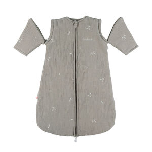 Gigoteuse à manches amovibles 70cm TOG 2 en mousseline brodée kaki 