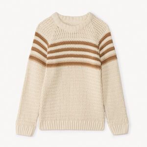 Pull en tricot fantaisie rayé pour garçon 