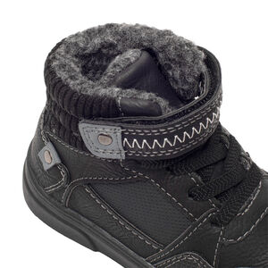 Bottillons avec col en velours et doublure en fourrure pour garçon 