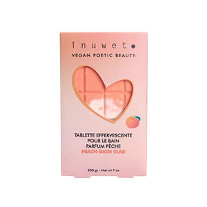 Tablette de bain effervescente orange à la pêche  