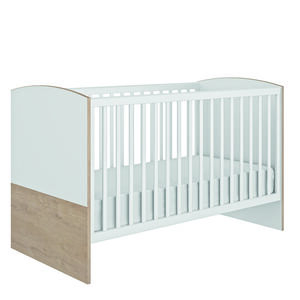 Lit transformable 70x140- Emma - chêne blond et blanc 