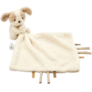 Doudou avec peluche chien - Teddy - Ecru  