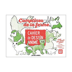 Cahier de dessin animé "Comptines de la ferme" 