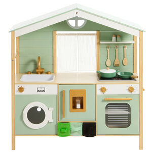 Cuisine tout équipée avec accessoires en bois 