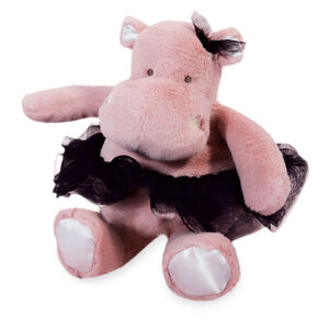 Peluche hippo tutu rose 