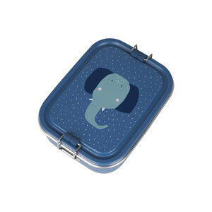 Petite lunchbox en inox Mrs. Elephant bleu 